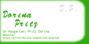 dorina pritz business card